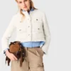 Cropped tweed jacket