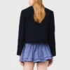 Cropped tweed jacket, removable collar Cropped tweed jacket, removable collar