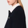Cropped tweed jacket, removable collar Cropped tweed jacket, removable collar