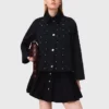 Cropped velvet collar jacket Cropped velvet collar jacket