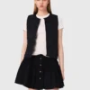 Cropped velvet collar jacket Cropped velvet collar jacket