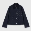Cropped velvet collar jacket Cropped velvet collar jacket