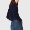 Cropped velvet jacket Cropped velvet jacket