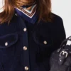 Cropped velvet jacket Cropped velvet jacket