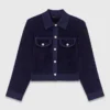 Cropped velvet jacket Cropped velvet jacket