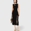 Cutaway rib knit maxi dress Cutaway rib knit maxi dress