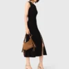 Cutaway rib knit maxi dress Cutaway rib knit maxi dress