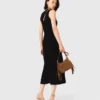 Cutaway rib knit maxi dress Cutaway rib knit maxi dress