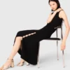 Cutaway rib knit maxi dress Cutaway rib knit maxi dress