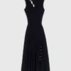 Cutaway rib knit maxi dress Cutaway rib knit maxi dress