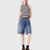 Denim Bermuda Shorts
