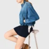 Denim bomber jacket Denim bomber jacket