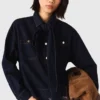 Denim jacket with bow Denim jacket with bow