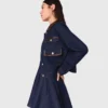 Denim jacket with faux leather Denim jacket with faux leather
