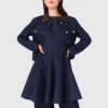 Denim jacket with faux leather Denim jacket with faux leather
