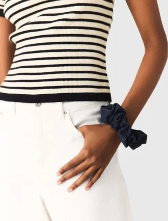 Denim scrunchie