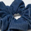 Denim scrunchie