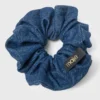 Denim scrunchie
