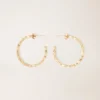 Diamanté-embellished large hoop earrings Diamanté-embellished large hoop earrings