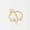 Diamanté-embellished large hoop earrings Diamanté-embellished large hoop earrings