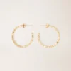 Diamanté-embellished large hoop earrings Diamanté-embellished large hoop earrings