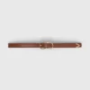 Double-buckle leather belt Double-buckle leather belt