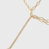 Double chain belt with charms