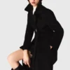 Double-faced coat with removable collar Double-faced coat with removable collar