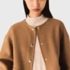 Double-faced coat with removable collar Double-faced coat with removable collar