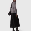 Dual-material maxi dress Dual-material maxi dress