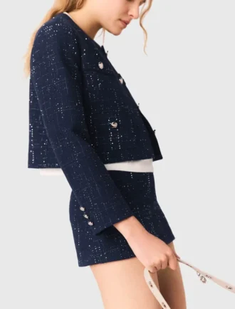 Embellished Cropped blazer