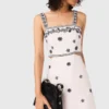 Embroidered cut-out maxi dress