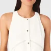 Embroidered linen-blend dress Embroidered linen-blend dress