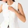 Embroidered linen-blend jacket Embroidered linen-blend jacket