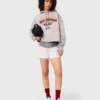 Embroidered logo cropped sweatshirt Embroidered logo cropped sweatshirt