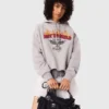 Embroidered logo cropped sweatshirt Embroidered logo cropped sweatshirt