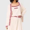 Embroidered longline cardigan Embroidered longline cardigan