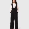 Embroidered trousers with braces Embroidered trousers with braces