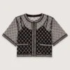 Embroidered tulle top Embroidered tulle top