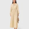Eyelet pleated maxi dress Eyelet pleated maxi dress
