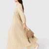 Eyelet pleated maxi dress Eyelet pleated maxi dress