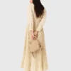 Eyelet pleated maxi dress Eyelet pleated maxi dress