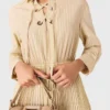 Eyelet pleated maxi dress Eyelet pleated maxi dress