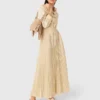 Eyelet pleated maxi dress Eyelet pleated maxi dress