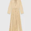 Eyelet pleated maxi dress Eyelet pleated maxi dress