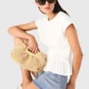 Fitted pleated T-shirt Fitted pleated T-shirt