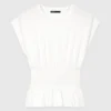 Fitted pleated T-shirt Fitted pleated T-shirt