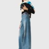 Flared jeans with chain Flared jeans with chain