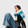 Flared jeans with chain Flared jeans with chain