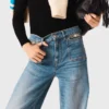 Flared jeans with chain Flared jeans with chain